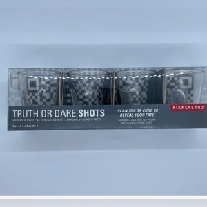 Kikkerland Truth Or Dare Shot Glasses 4pk